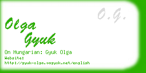 olga gyuk business card